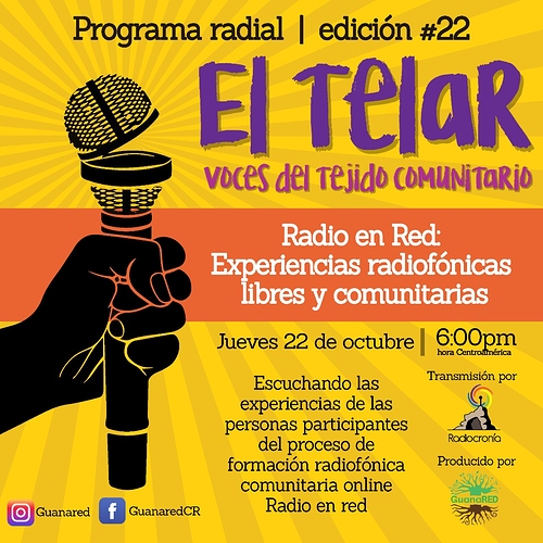 Banner El Telar 22 Radio en Red 22-10